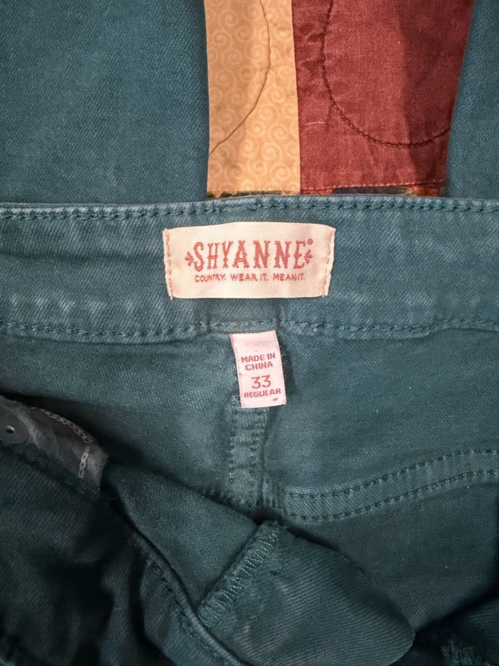 Shyanne Teal Wide-Leg Flare Jeans - Picture 4 of 4